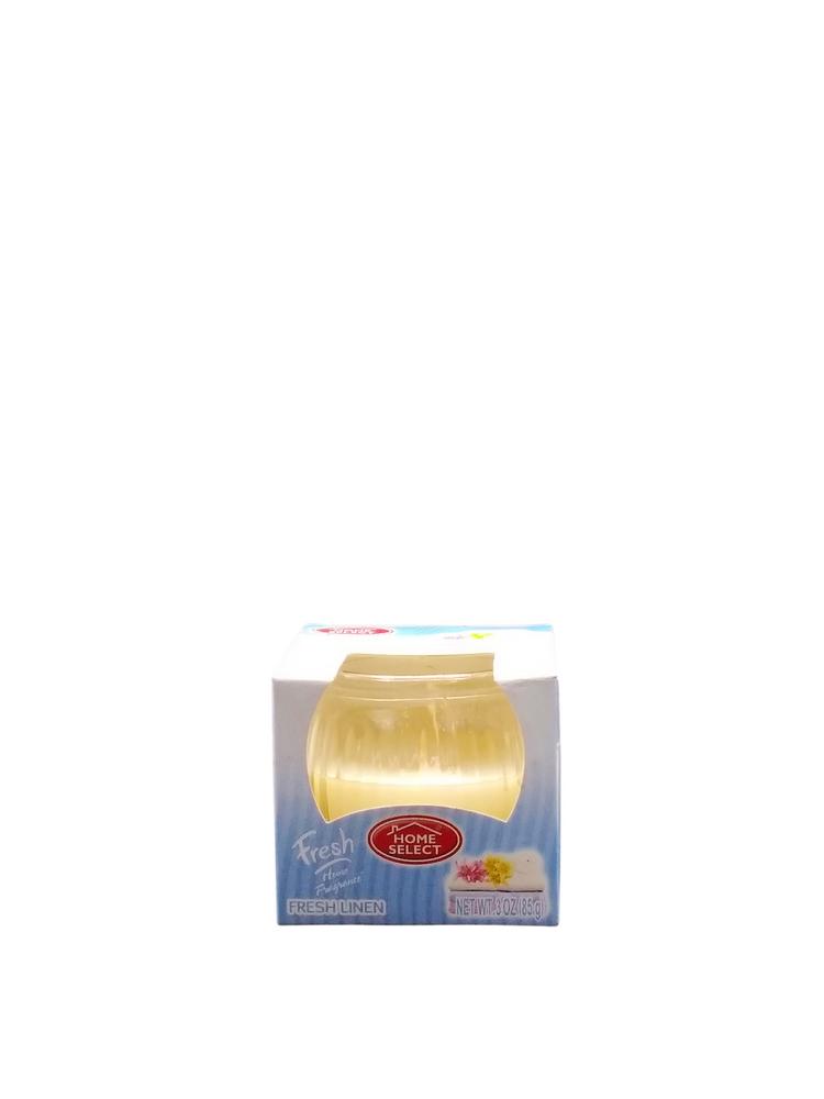 HOME SELECT SENTED CANDLE FSH LINEN  3OZ