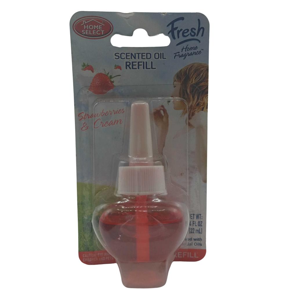 HOME SELECT PLUG IN REFIL STRAWBERRY+CRM  1OZ