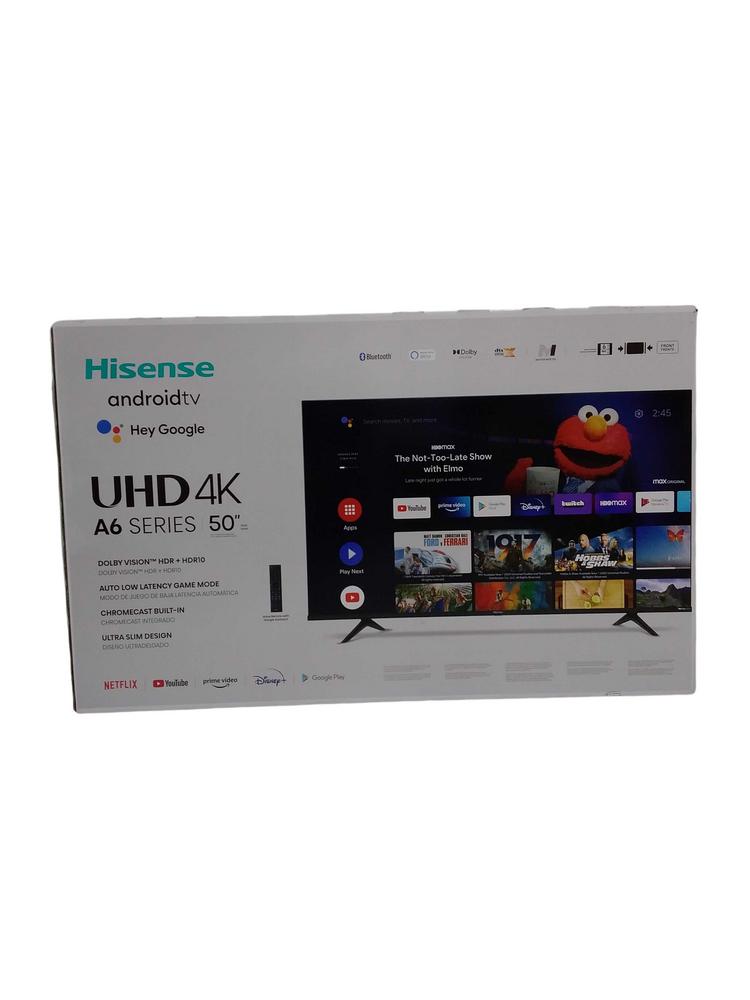 HISENSE TV 4K 50" 50A6G ROKU 1PC