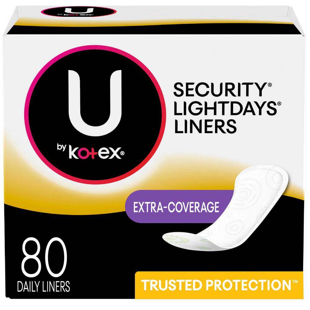 KOTEX LINERS LIGHT  80CT