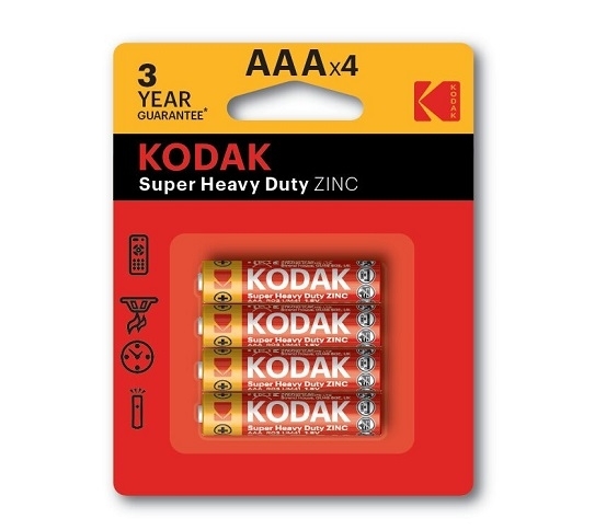 KODAK HEAVY DUTY AAA4  4CT