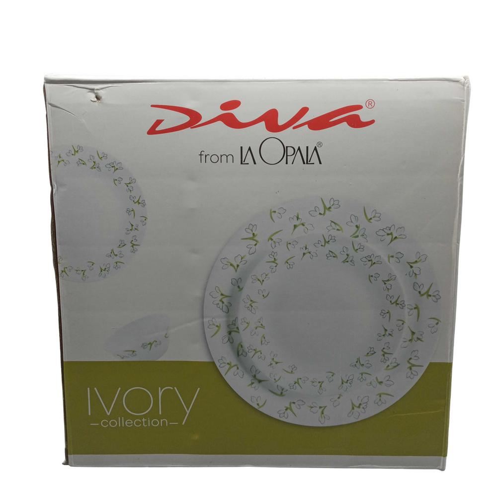 LA OPALA IVORY DINNER SET 19PC 1PC