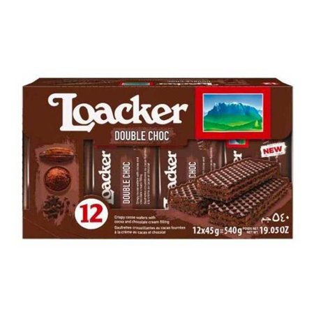 LOACKER WAFFER CHOCOLATE 12CT