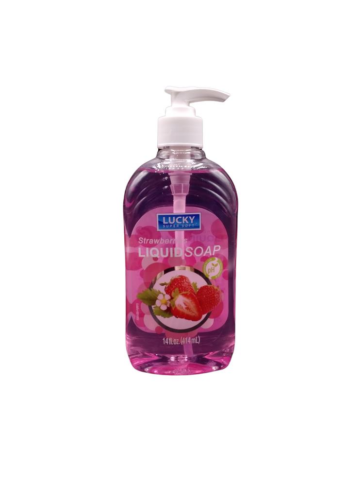 LUCKY LIQUID SOAP STRW 14OZ