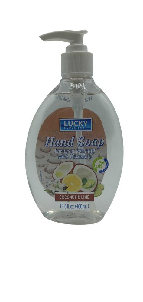 LUCKY ROUND LIQUID SOAP COC LIME  13.5OZ