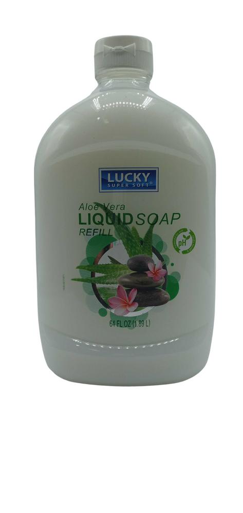 LUCKY LIQUID SOAP REFILL ALO  64OZ