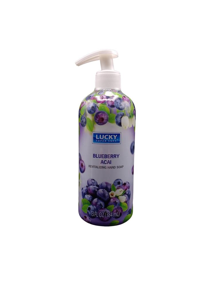 LUCKY ROUND LIQUID SOAP BLUE BRY 13OZ