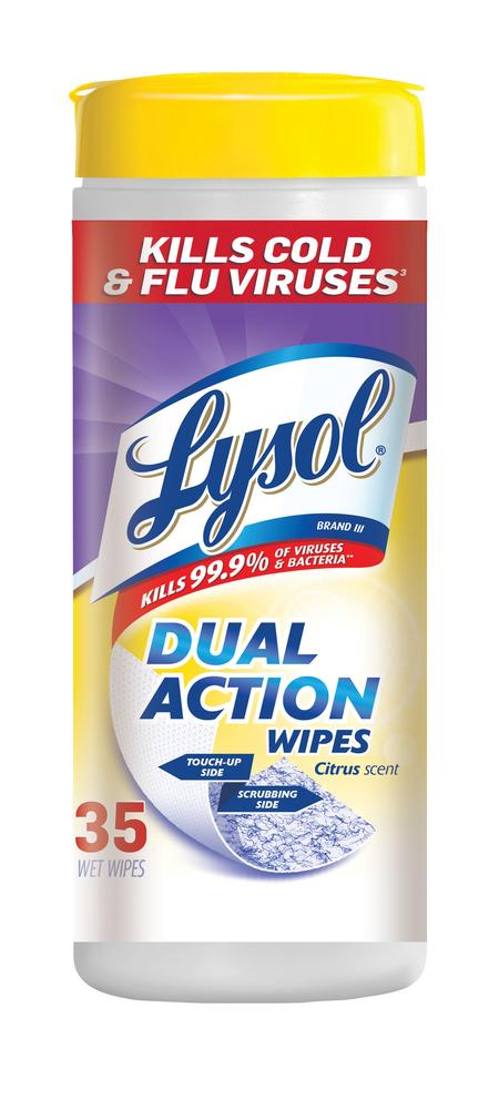 LYSOL DISINFACTANT WIPES DUAL 35CT