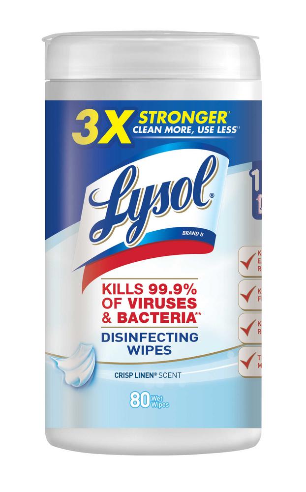 LYSOL CLEAN WIPES LIN  80CT