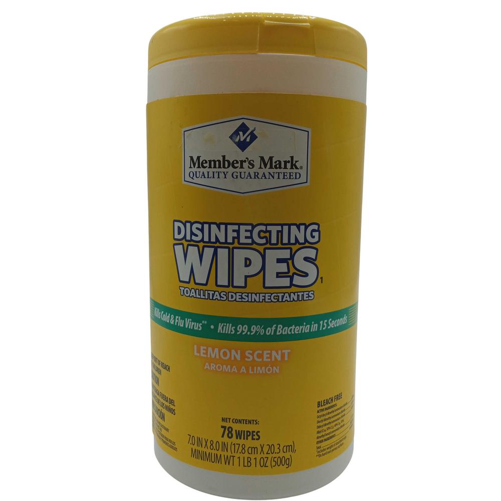 MEMBERS MARK WIPES DISINF 78CT