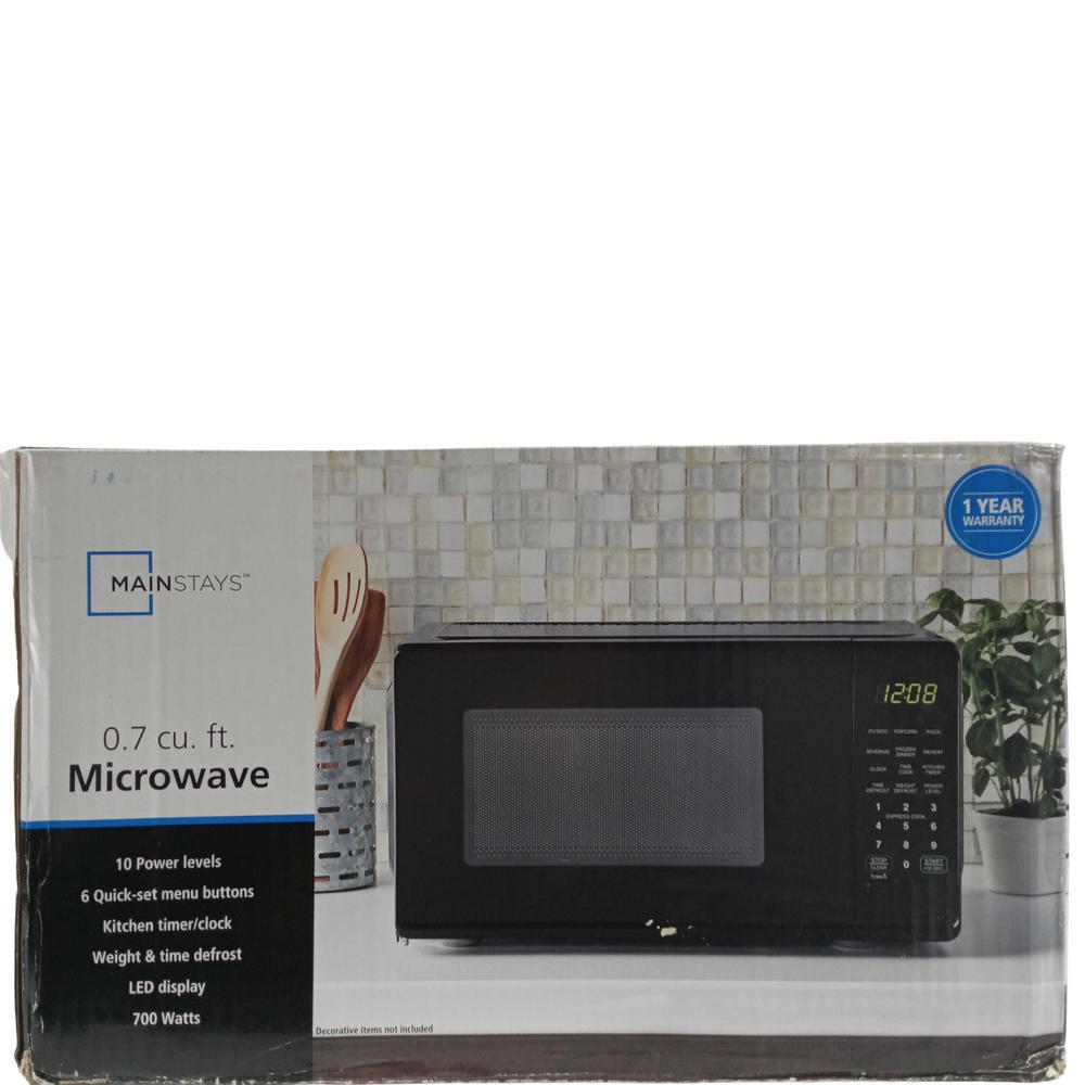 MAINSTAYS MICROWAVE 0.7CU CTP BLK 1PC