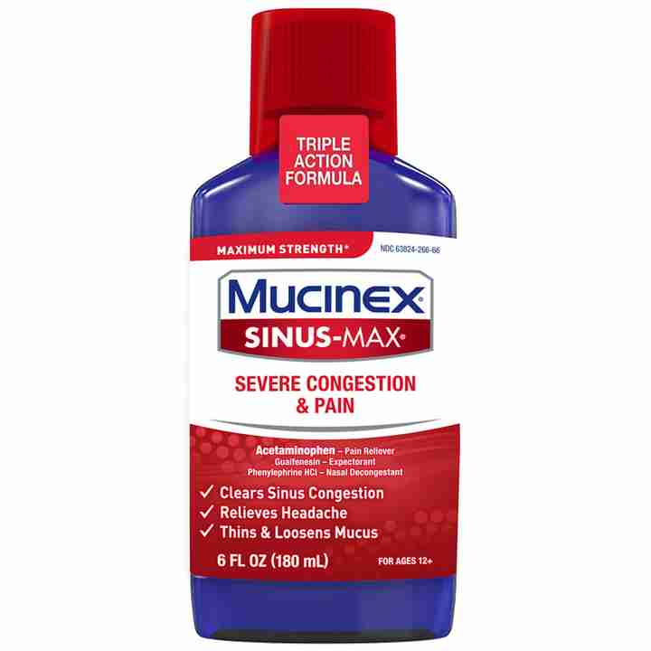 MUCINEX ADLT SINUS MAX 6OZ