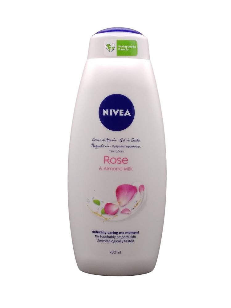 NIVEA SHOWER GEL ROSE ALM  750ML