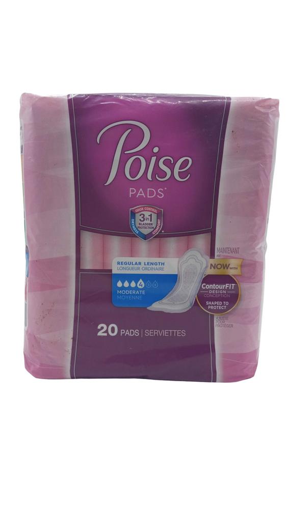 POISE PADS REGULAR NW  20CT