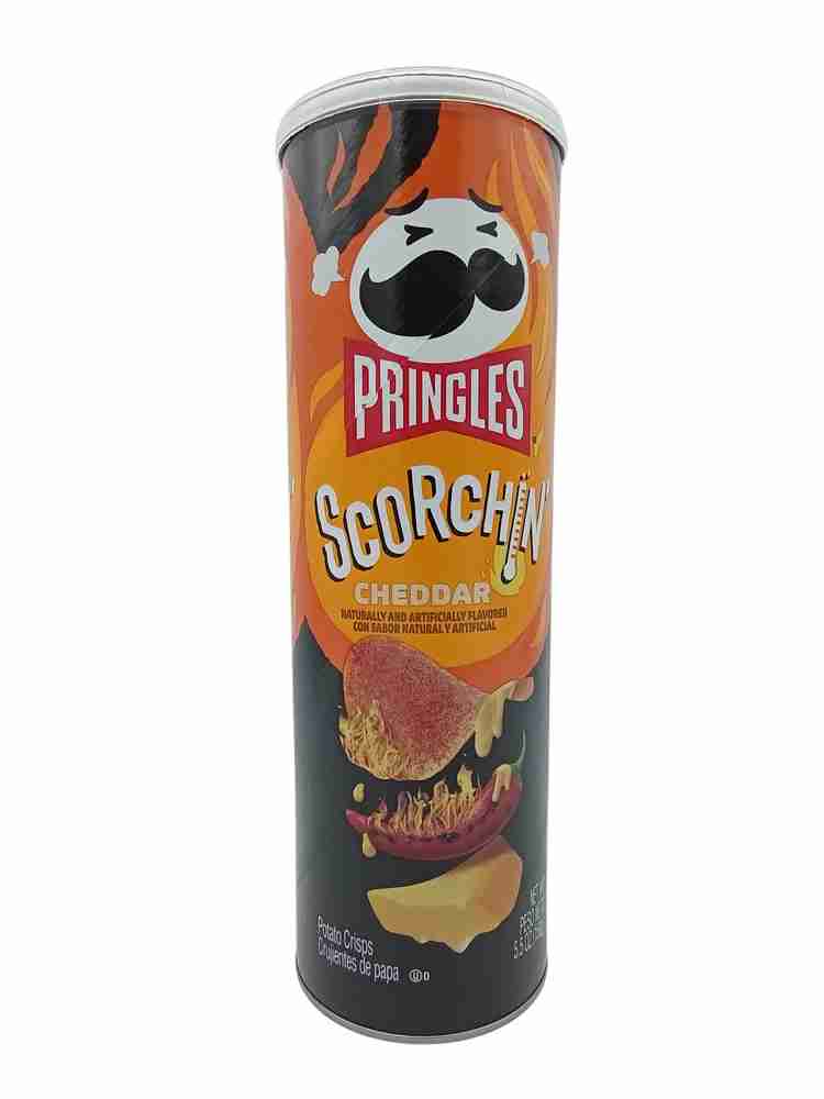 PRINGLES CHIPS SCORCHIN CHEDDARR  158GM