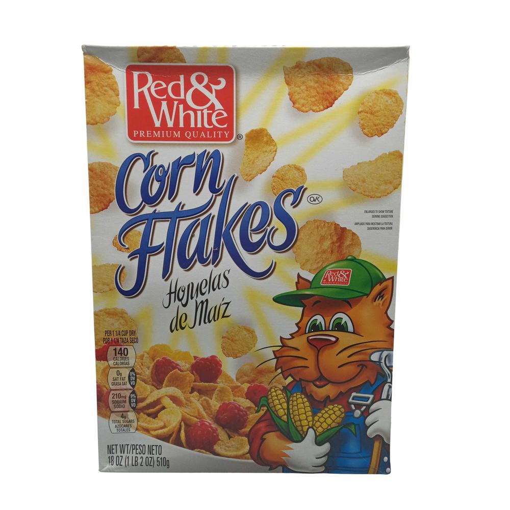 RED & WHITE CORNFLAKES 18OZ