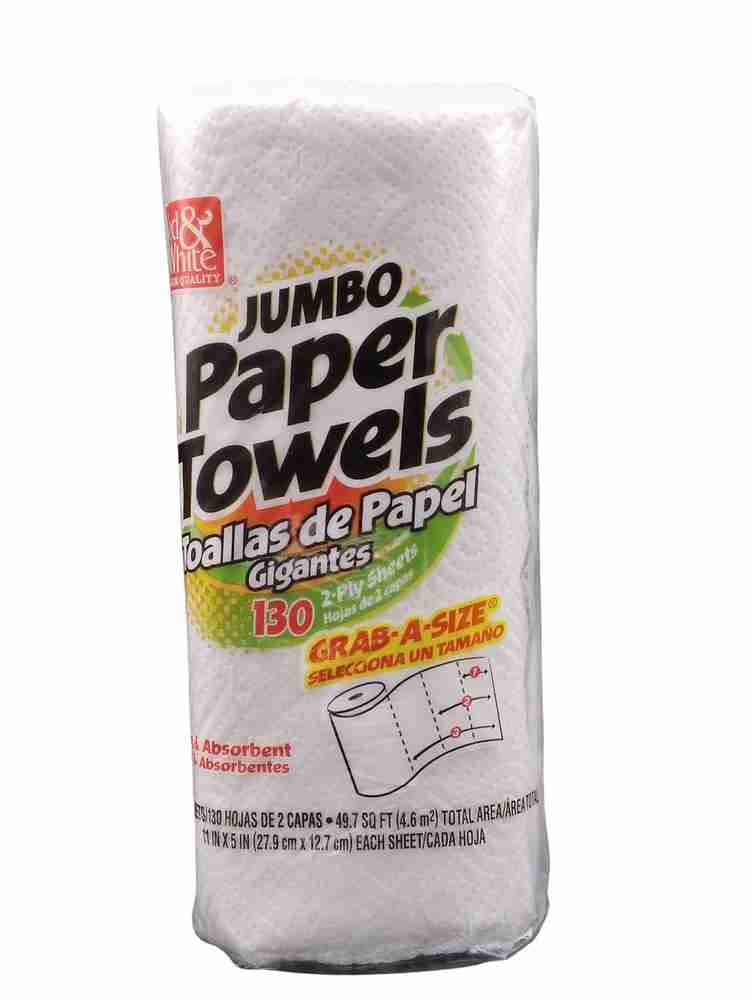 RED & WHITE PAPER TOWEL  1CT