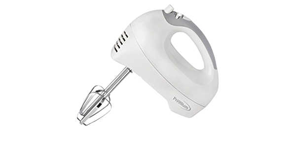 PREMIUM HAND MIXER PHM425 5SP+TRB WHT 1PC