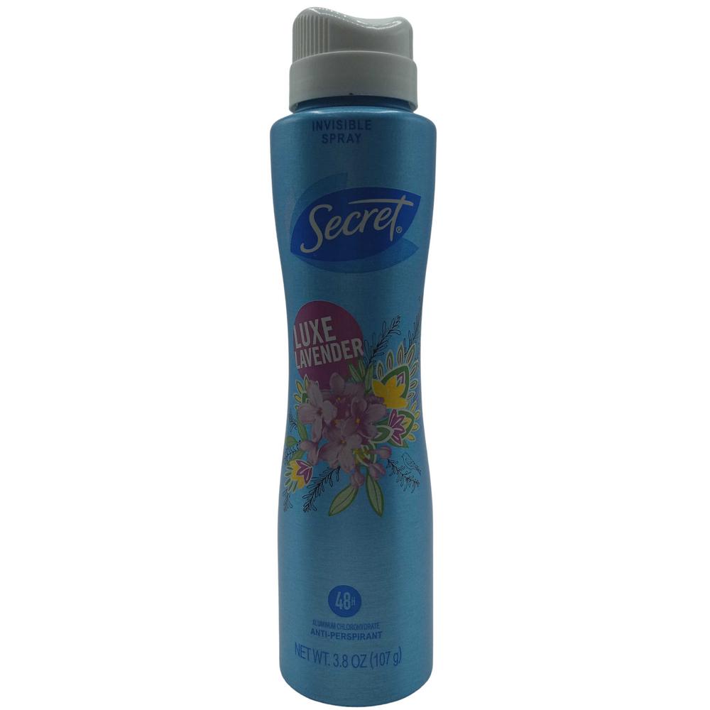 SECRET DEODRANT SPRAY LAVANDER 4OZ