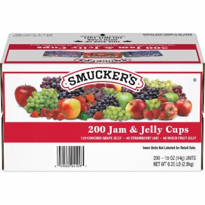 SMUCKERS JELLY CUPS AST  .5OZ