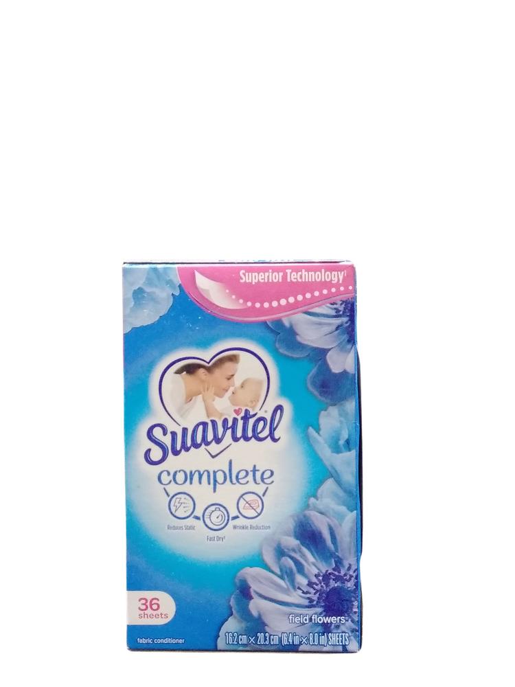 SUAVITEL FABRIC SOFTNER SHEETS 36CT