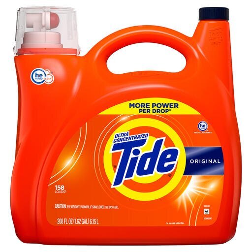 TIDE LIQUID DETERGENT 2X HE 208OZ 1PC