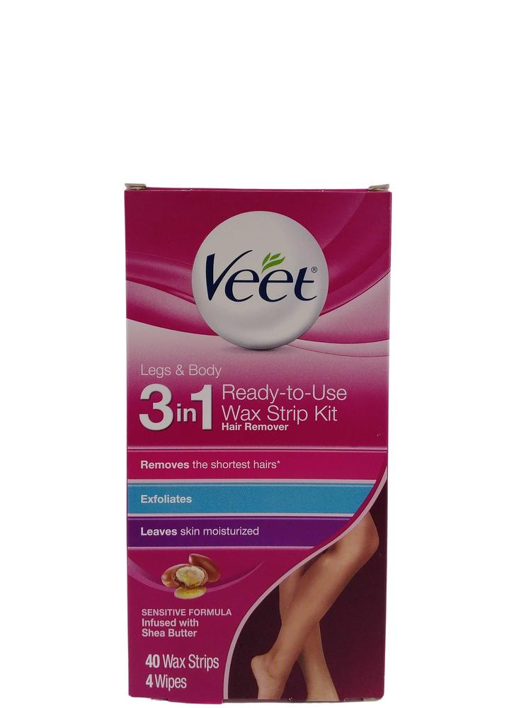 VEET WAX STRIP KIT 40CT