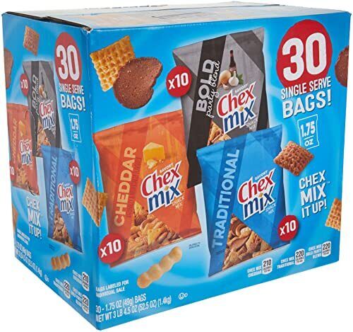 CHEX MIX SNACK  30X1.35OZ BOX