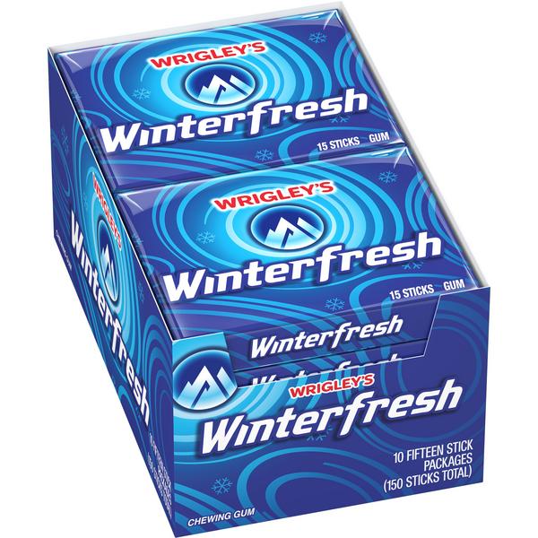 WRIGLEYS SLIM WINTER FRESH 12X 15STK