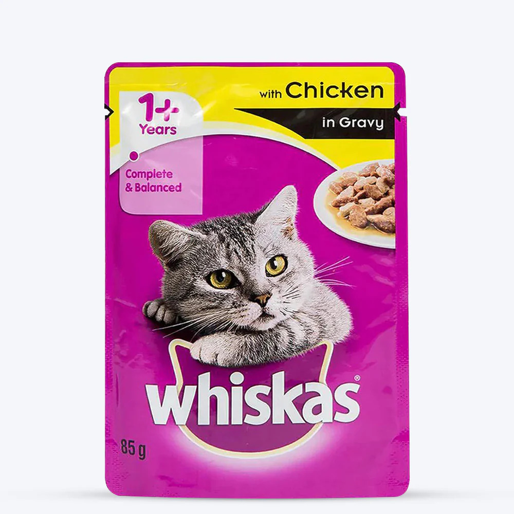 WHISKAS CAT FOOD CHICKEN 85GM