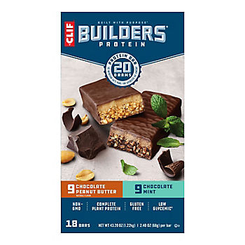 CLIF BUILDERS PROTIEN BARS 18CT BOX