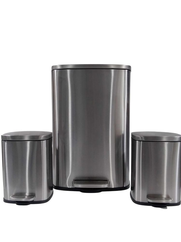 QUALIA TRASH CAN 3 PC SET 1PC