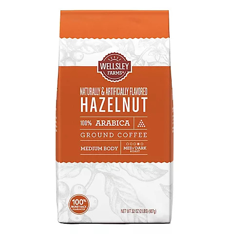 WESLEY COFFEE ARABIC HAZEL NUT  32OZ