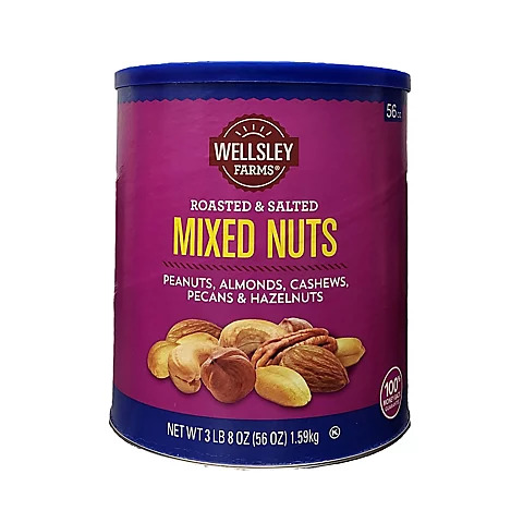 WESLEY MIXED NUTS PACPH  56OZ