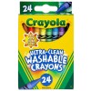 CRAYOLA CRAYONS WASH REG 24CT