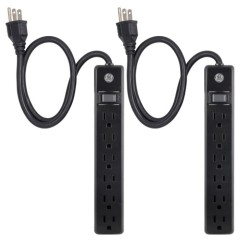 GE SURGE PROTECTOR 6 OUTLET 2FT  44180