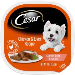 CESAR DOG FOOD CHK+LIVER  3.5OZ