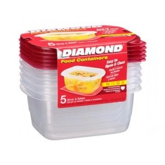 DIAMOND BOWL 24OZ 5CT