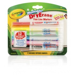 CRAYOLA MARKERS FINE LINE 12CT