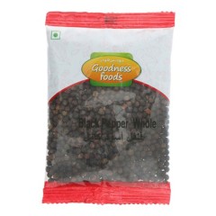 GOODNESS FOOD BLACK PEPPER WHOLE  100GM