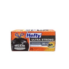 HEFTY TRASH BAGS DS 30G  25CT