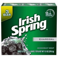 IRISH SPRING SOAP CHARCOAL 3CT