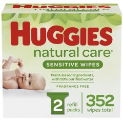 HUGGIES BABY WIPES 352CT 2X176 1PC