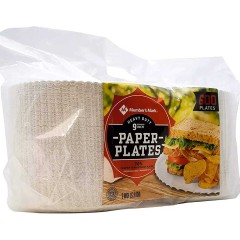 MEMBERS MARK PAPER PLATES 9" 600CT 1PC