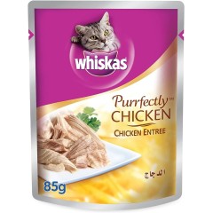 WHISKAS CAT FOOD CHICKEN YELLOW  85GM