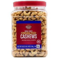 WESLEY FARMS CASHEW UNSALTED  42OZ