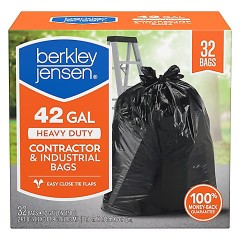 BERKLEY JENSONS TRASH BAGS 42GAL  32CT